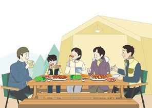 가족이-오순도순-앉아-이야기하며-식사하는-모습