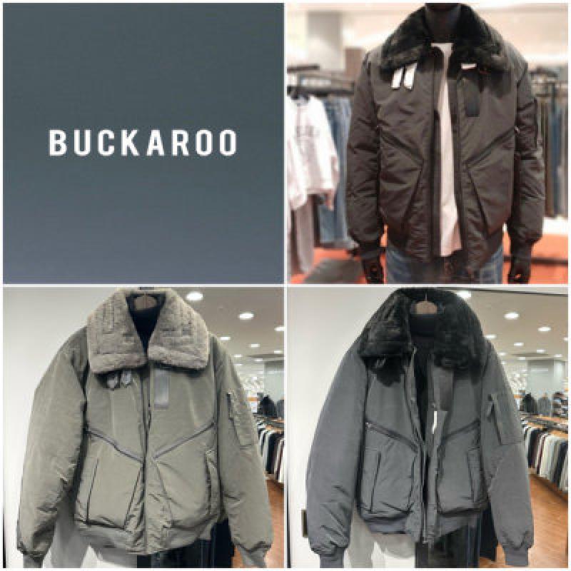 버커루 남성 카라탈부착 항공무스탕 덕다운 점퍼