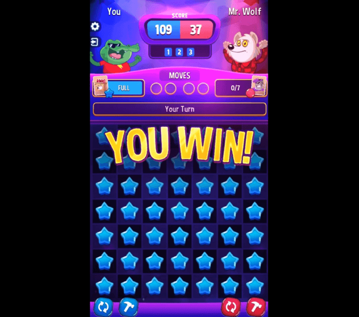 매치-마스터-무료게임-종료-화면