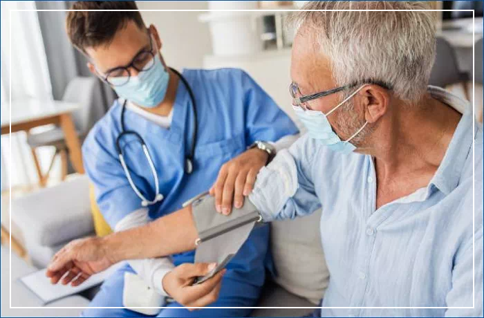 노인 고혈압 측정