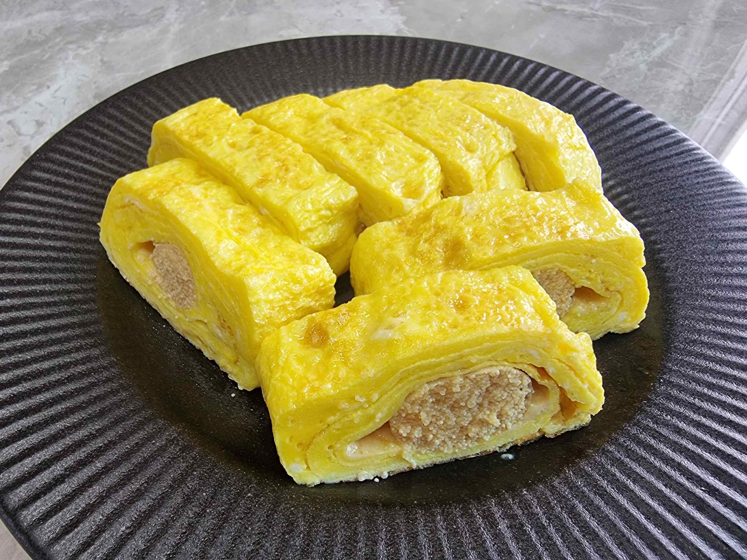 명란 계란말이 완성!