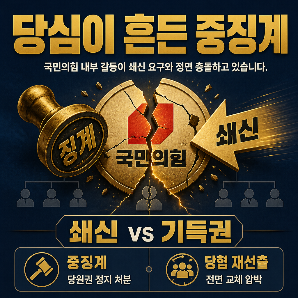 당심이 흔든 중징계