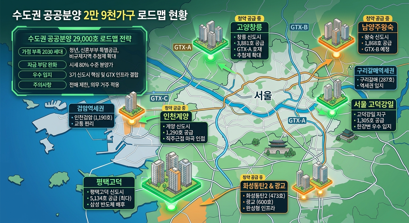 '수도권 공공분양 2만 9천 가구' 로드맵