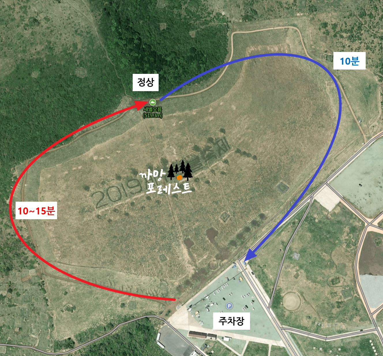 제주 새별오름 소요시간