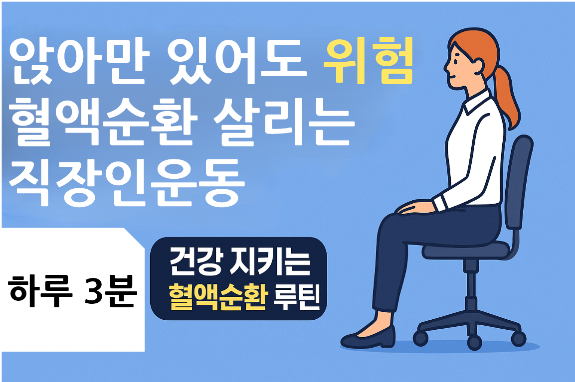 앉아서 일하는 직장인을 위한 혈액순환 운동 가이드