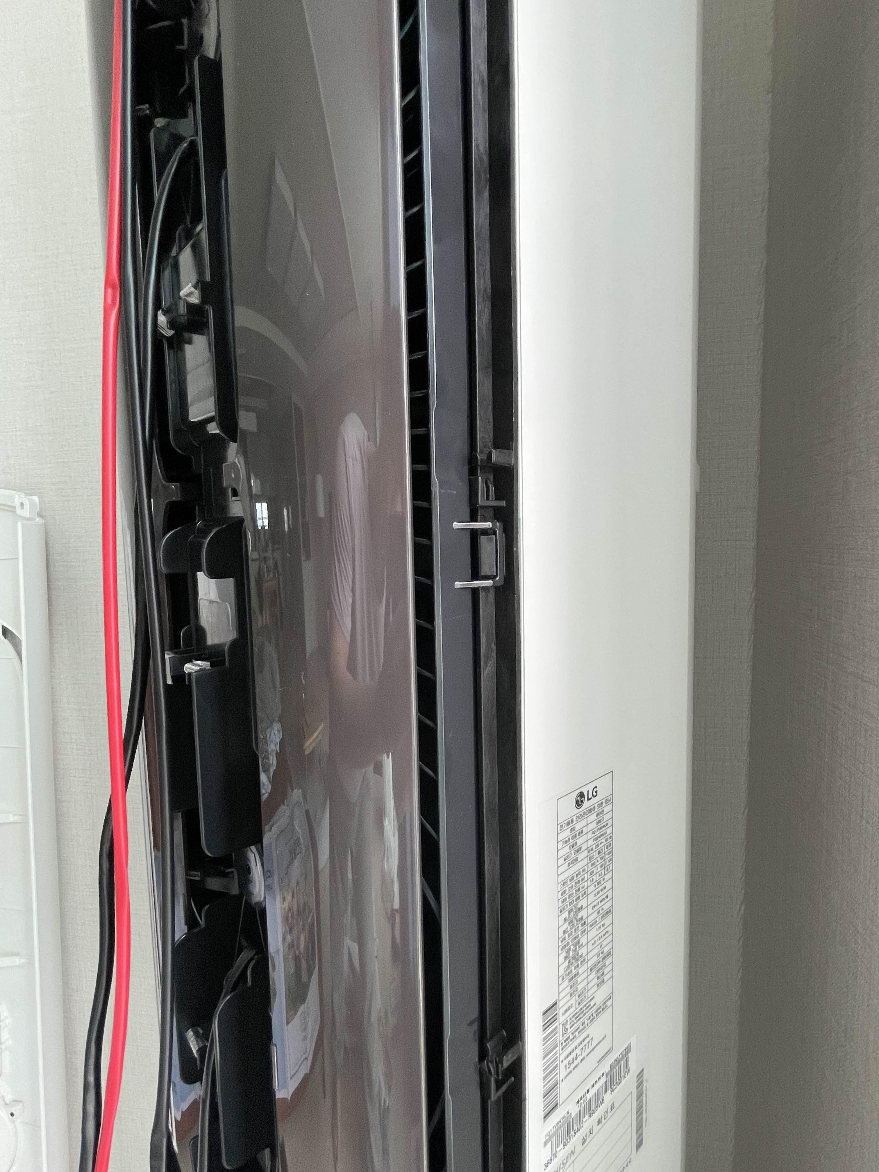 엘지 휘센 2 in 1 에어컨 청소 내부 모터 파트 재조립