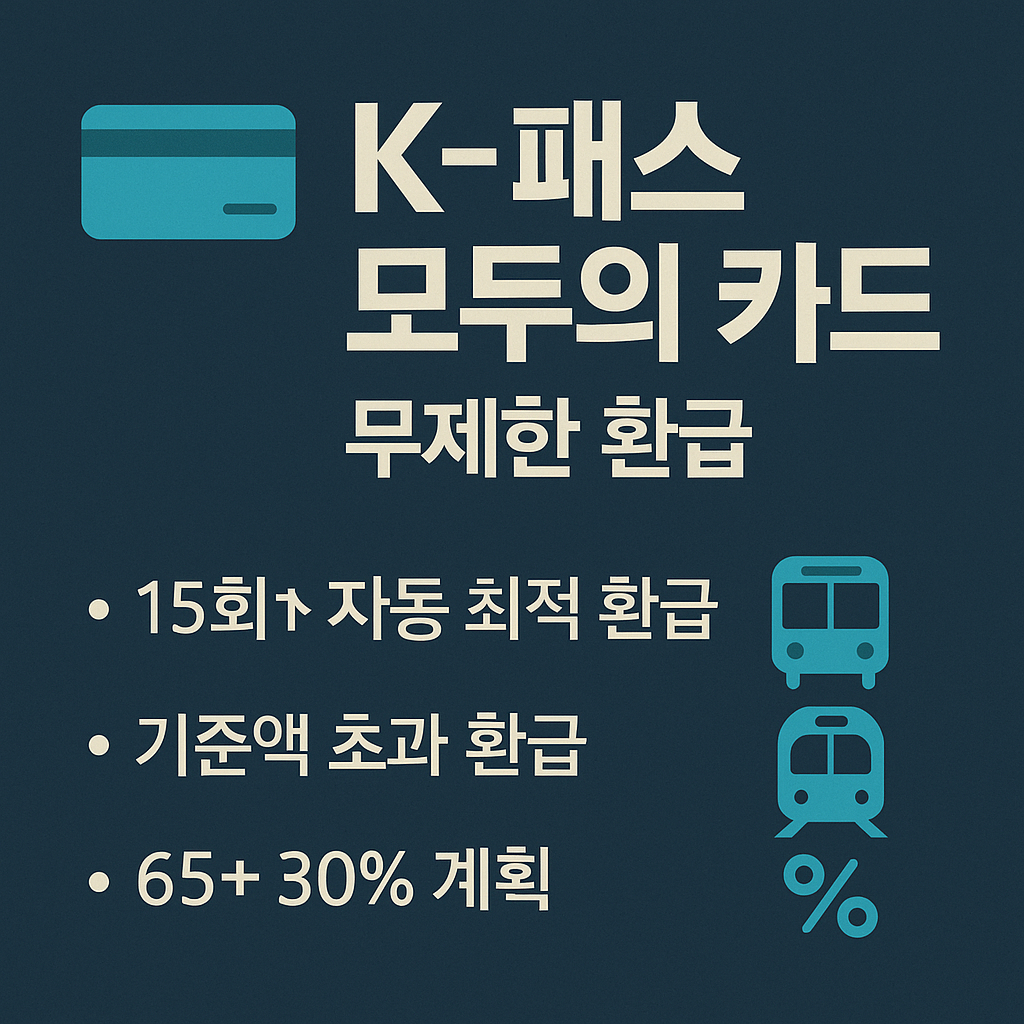 2026 대중교통비 구원카드? K-패스 &lsquo;모두의 카드&rsquo;와 기존 K-패스&middot;정액권 비교