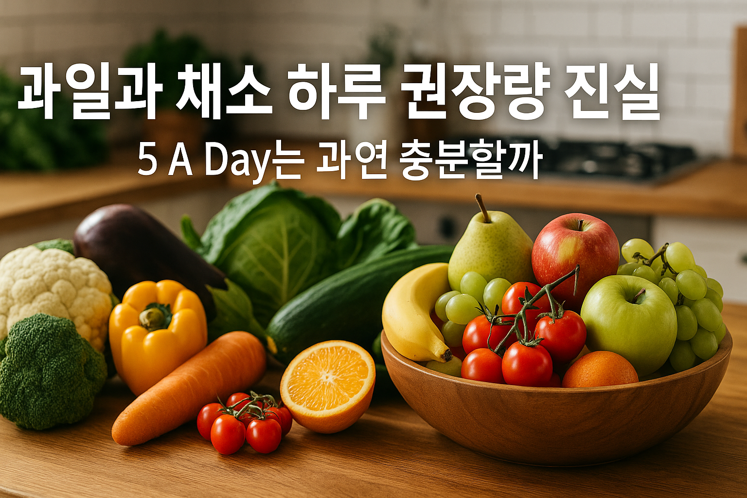 과일과 채소 하루 권장량