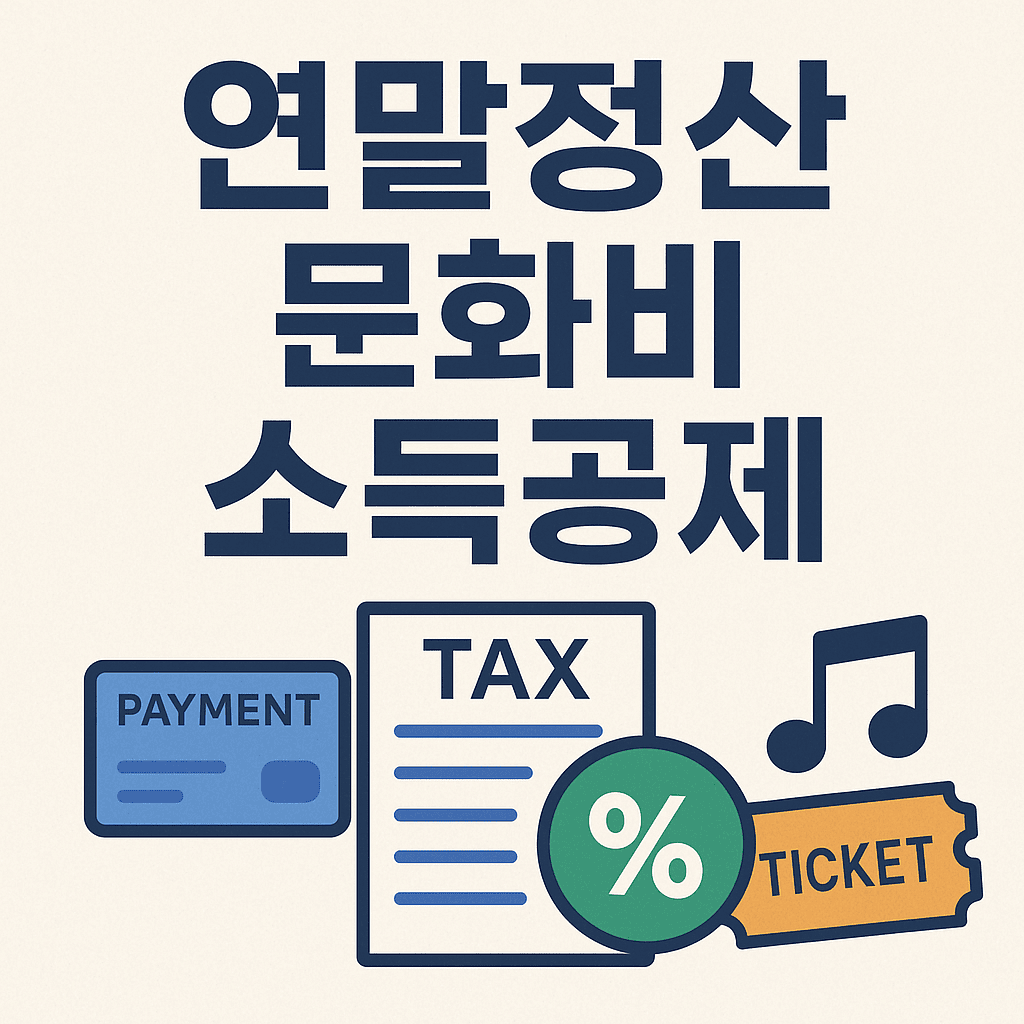 연말정산문화비소득공제