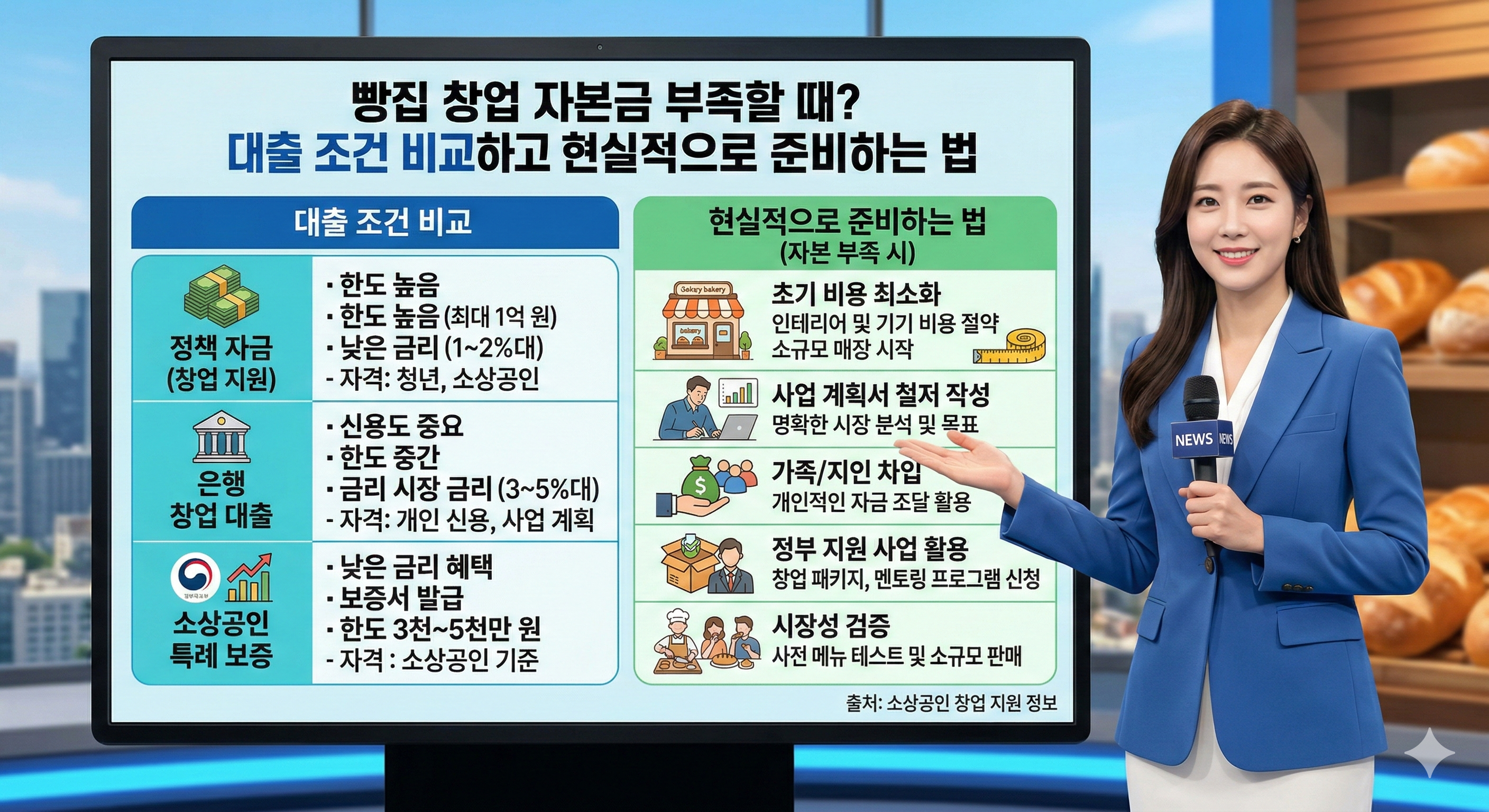 빵집 창업 자본금 부족할 때