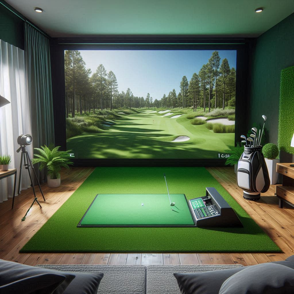 스크린골프장 배경