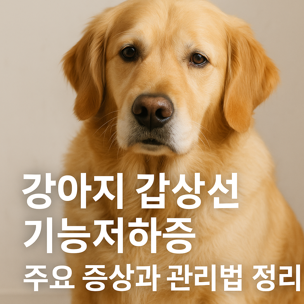 강아지 갑상선 기능저하증 주요 증상과 관리법 정리, 실사형 이미지