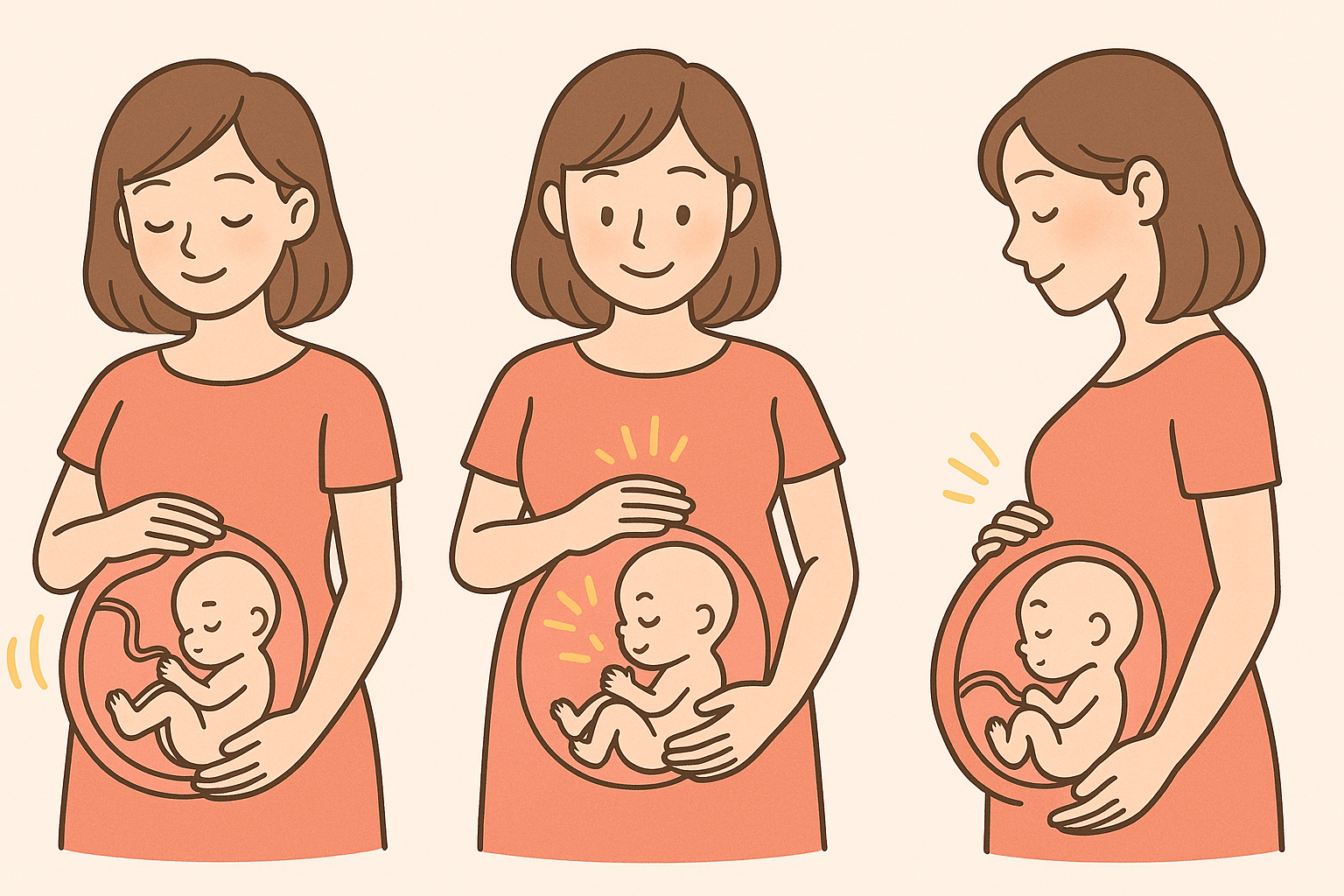 임신중 태동에 관한 사진