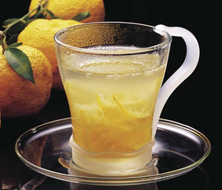 한국의 떡 종류 살구떡-유자차