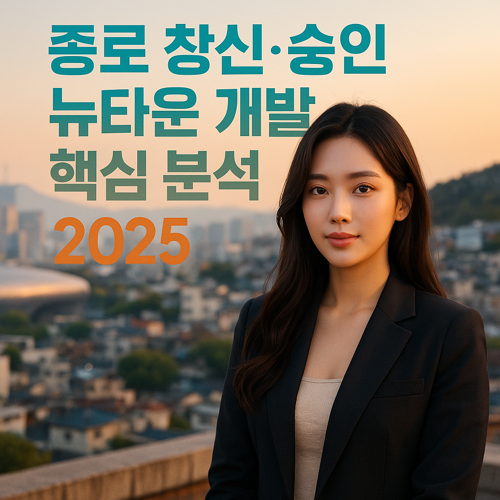 2025년 종로구 창신&middot;숭인 뉴타운 개발 핵심 분석