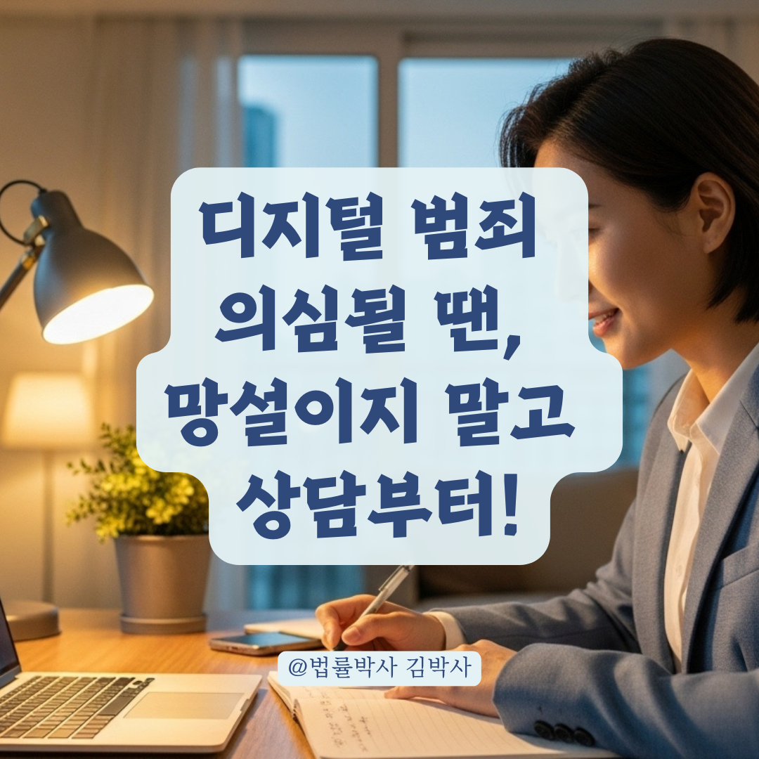 확실하지 않은 디지털 범죄, 먼저 상담 가능한 곳과 방법 총정리.