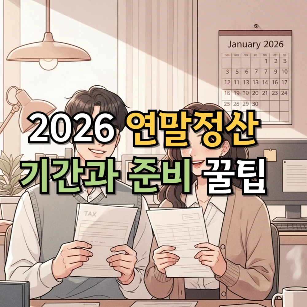 2026 연말정산 기간과 준비 꿀팁