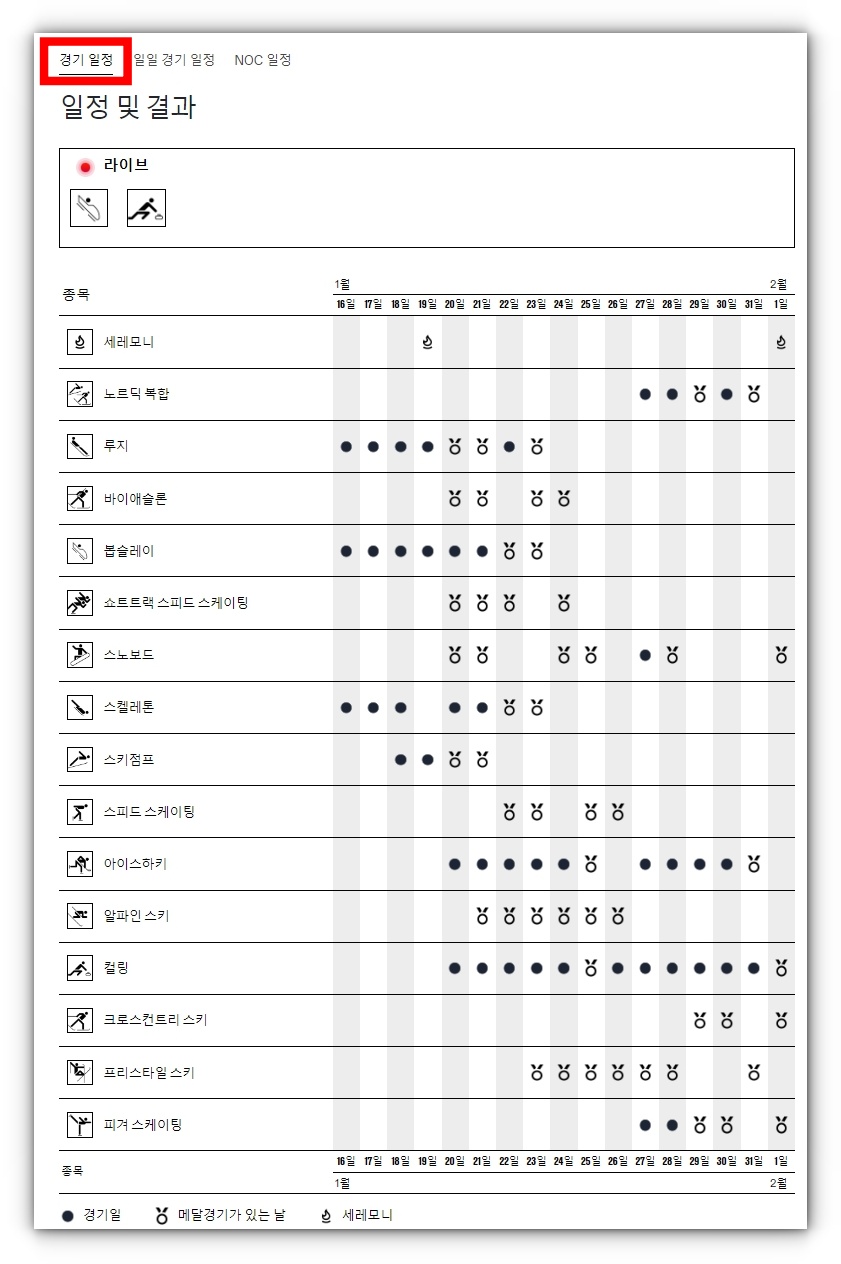 KBS 강원 청소년 동계올림픽 중계방송 및 경기 일정 알아보기