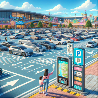 에버랜드 정문 유료주차장 주차요금