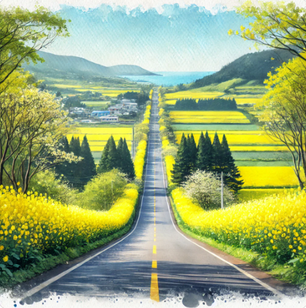제주 유채꽃 명소 녹산로 1