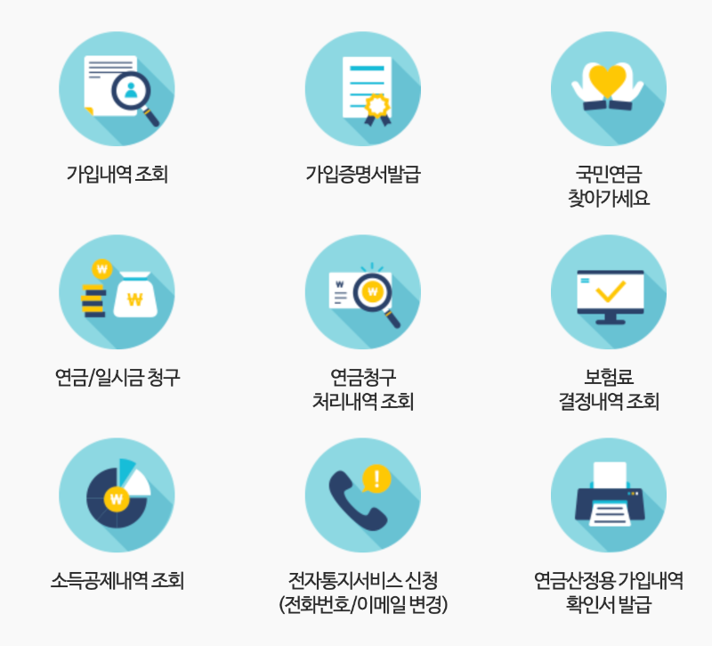 국민연금 환급금 조회 홈페이지