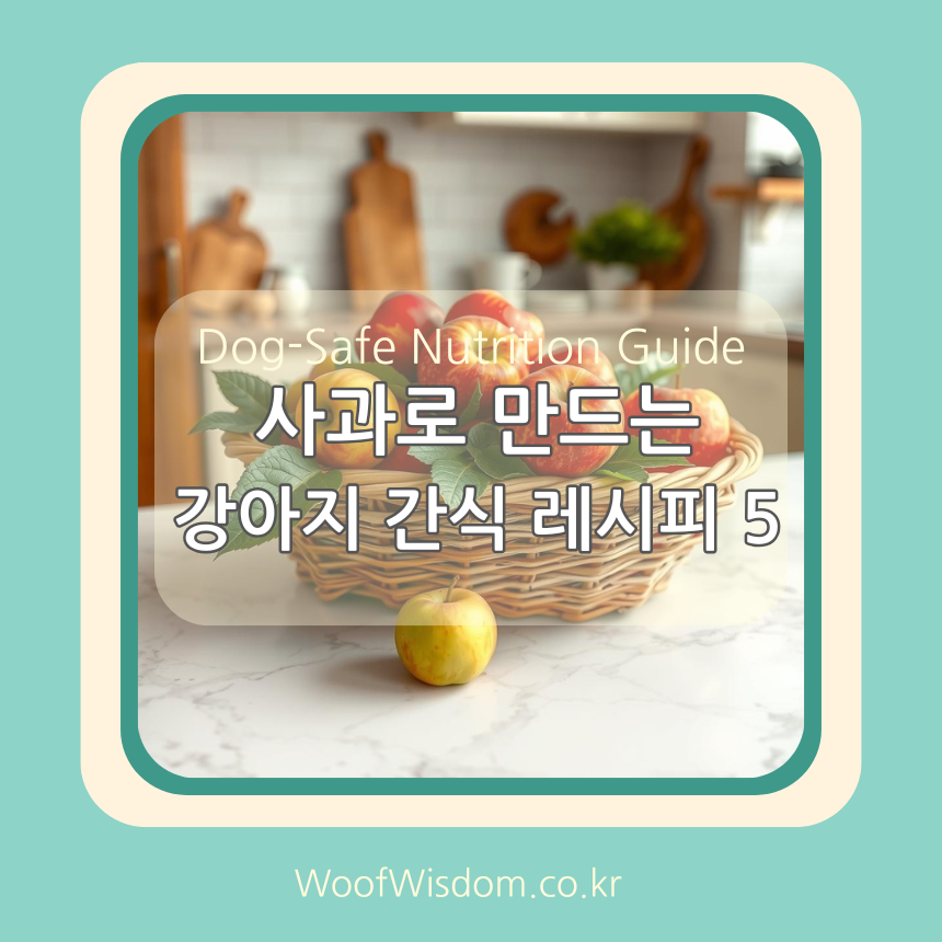 사과로 만드는 강아지 간식 레시피