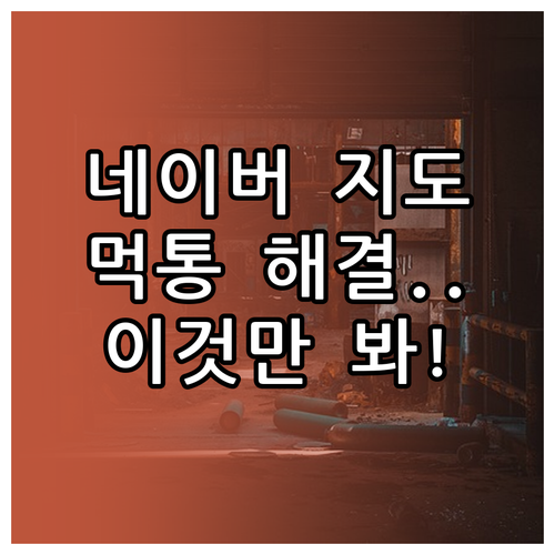 네이버 지도 길찾기 데이터 통신 장애..