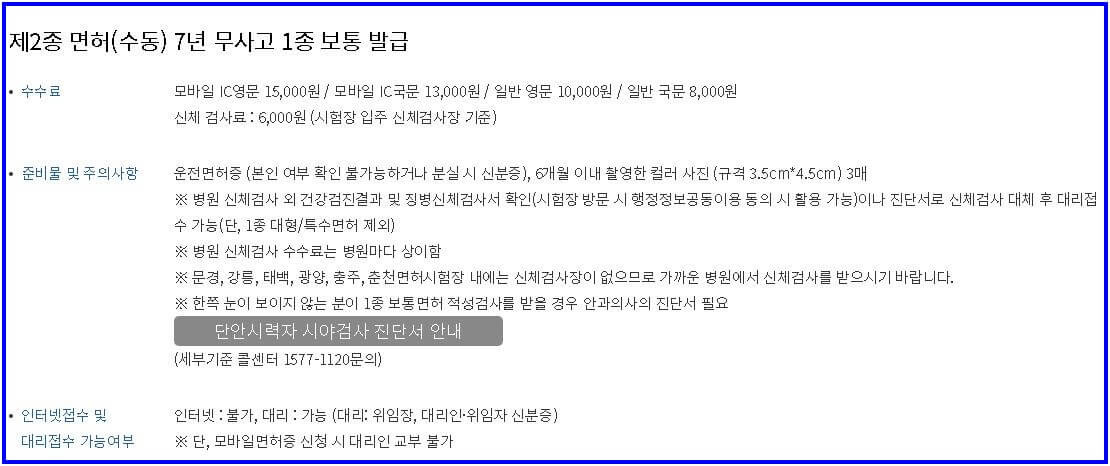 운전면허 2종 보통에서 1종 보통으로 변경하는 조건과 무면허 주의사항1