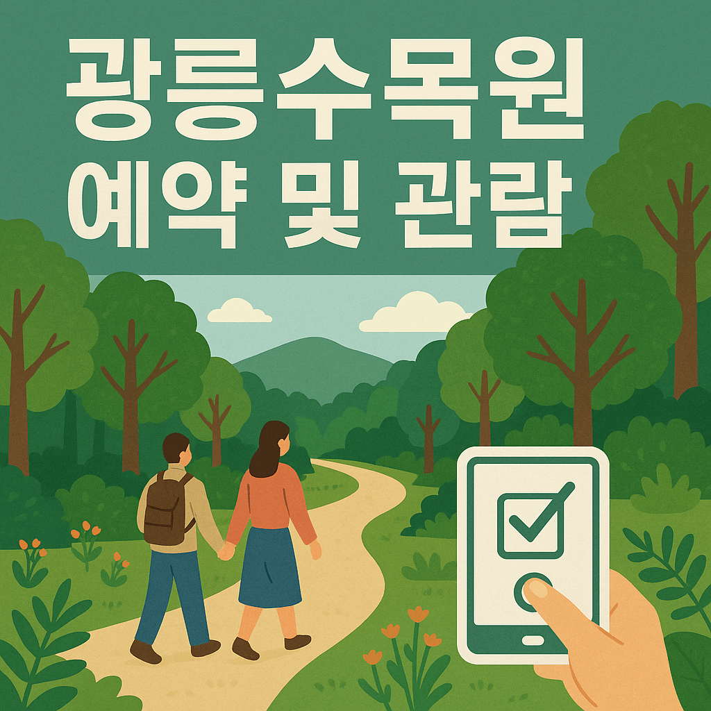 광릉수목원 예약 및 관람