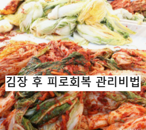 김장을 마치고 난 후 쌓인 피로 회복과 몸 관리 건강 관리 팁 스트레칭 하기 파스 바르는 법
