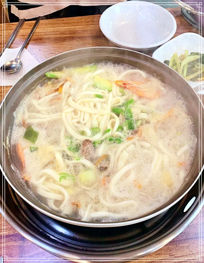 인천 서구, 원당 맛집 자가제면, 수타면, 뜨끈한 바지락 해물 칼국수, 팥칼국수