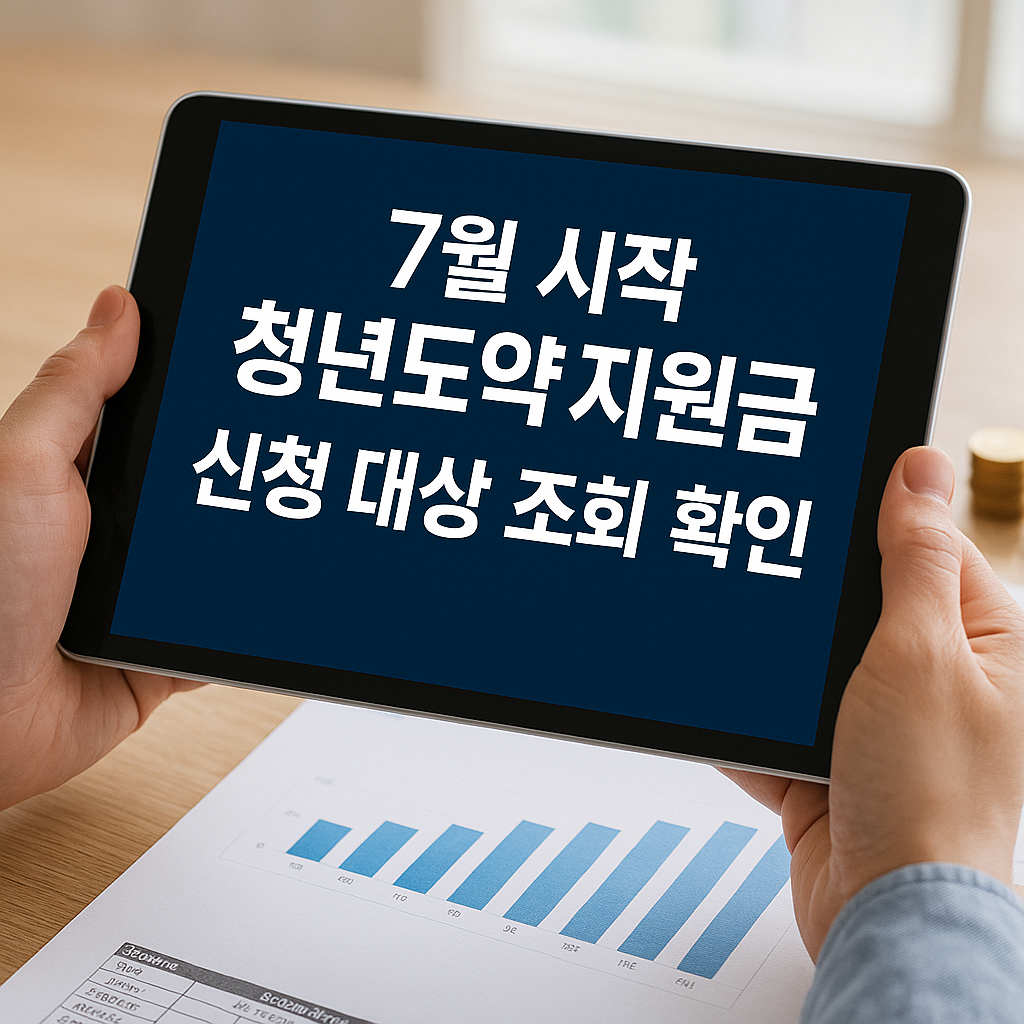 7월시작 청년도약 지원금