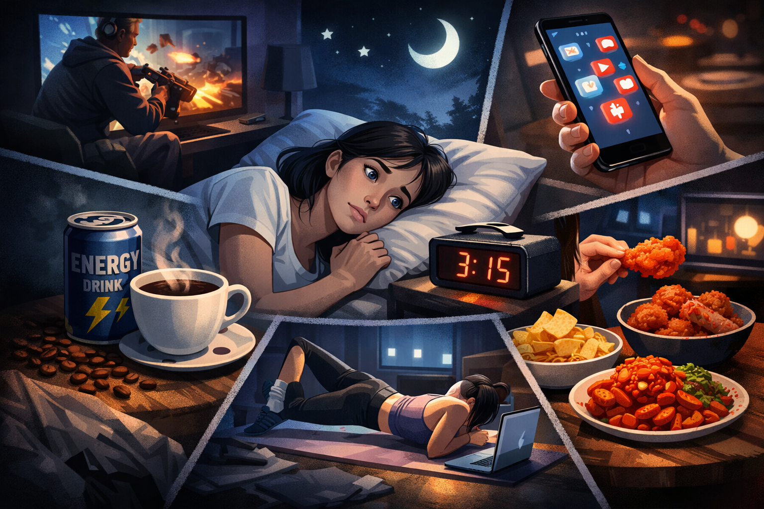 잠 안 올 때 절대 하면 안 되는 행동