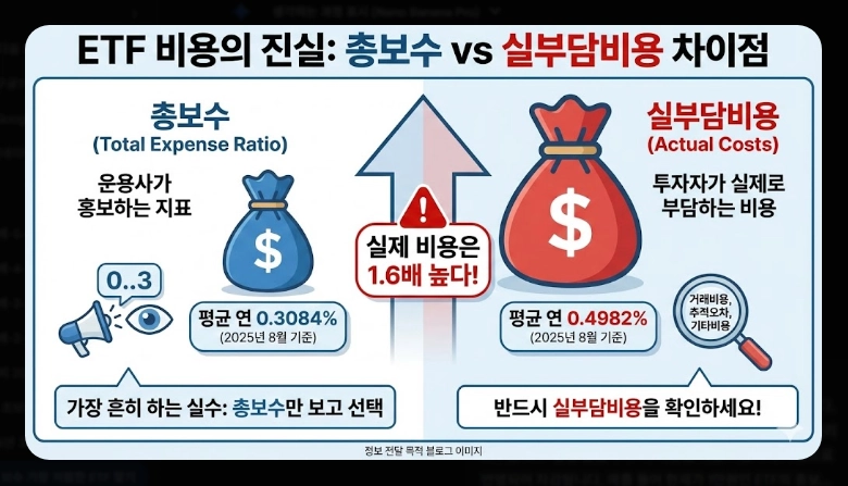 저비용 ETF 순위 [2026년] 총보수 vs 실부담비용 차이 및 추천 포트폴리오
