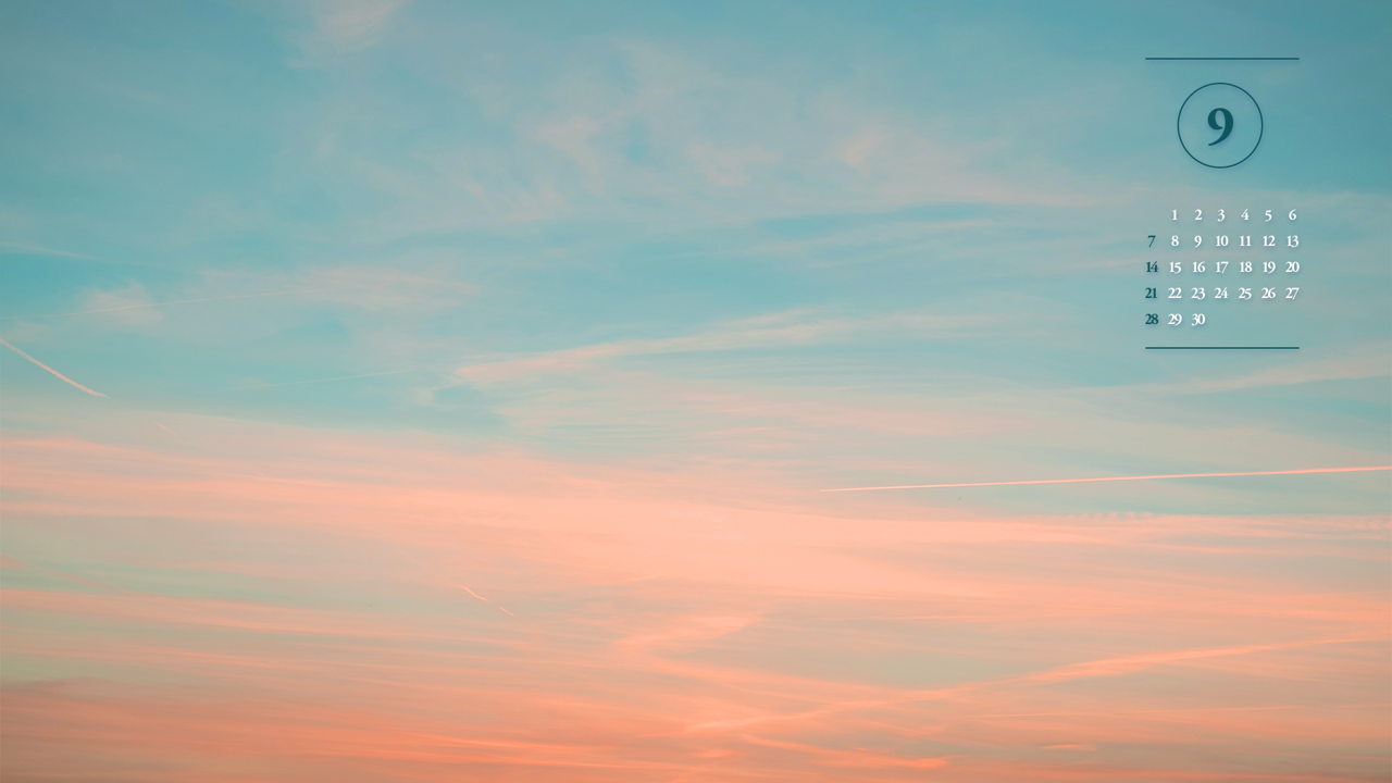 06 저녁 노을 A - 2025년9월 노트북배경화면