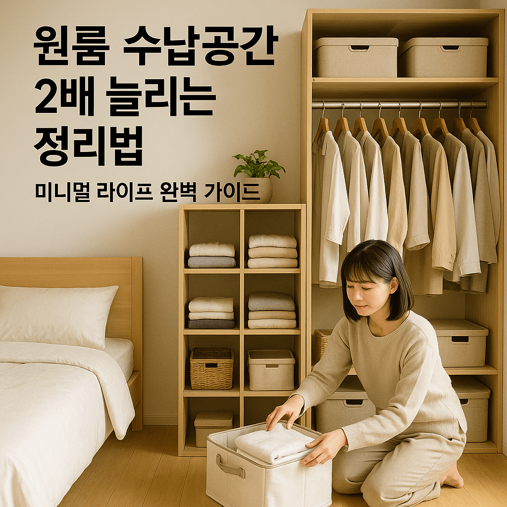 원룸 수납공간 2배 늘리는 정리법: 미니멀 라이프 완벽 가이드