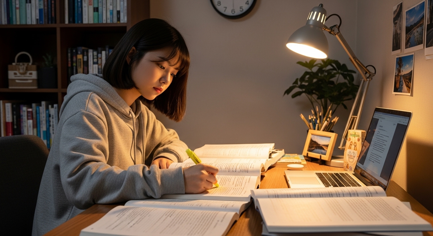 책상에 오래 앉아 있을 때 자세 교정법