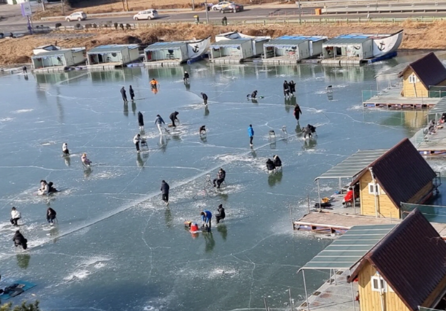 왕방마을얼음축제 장소