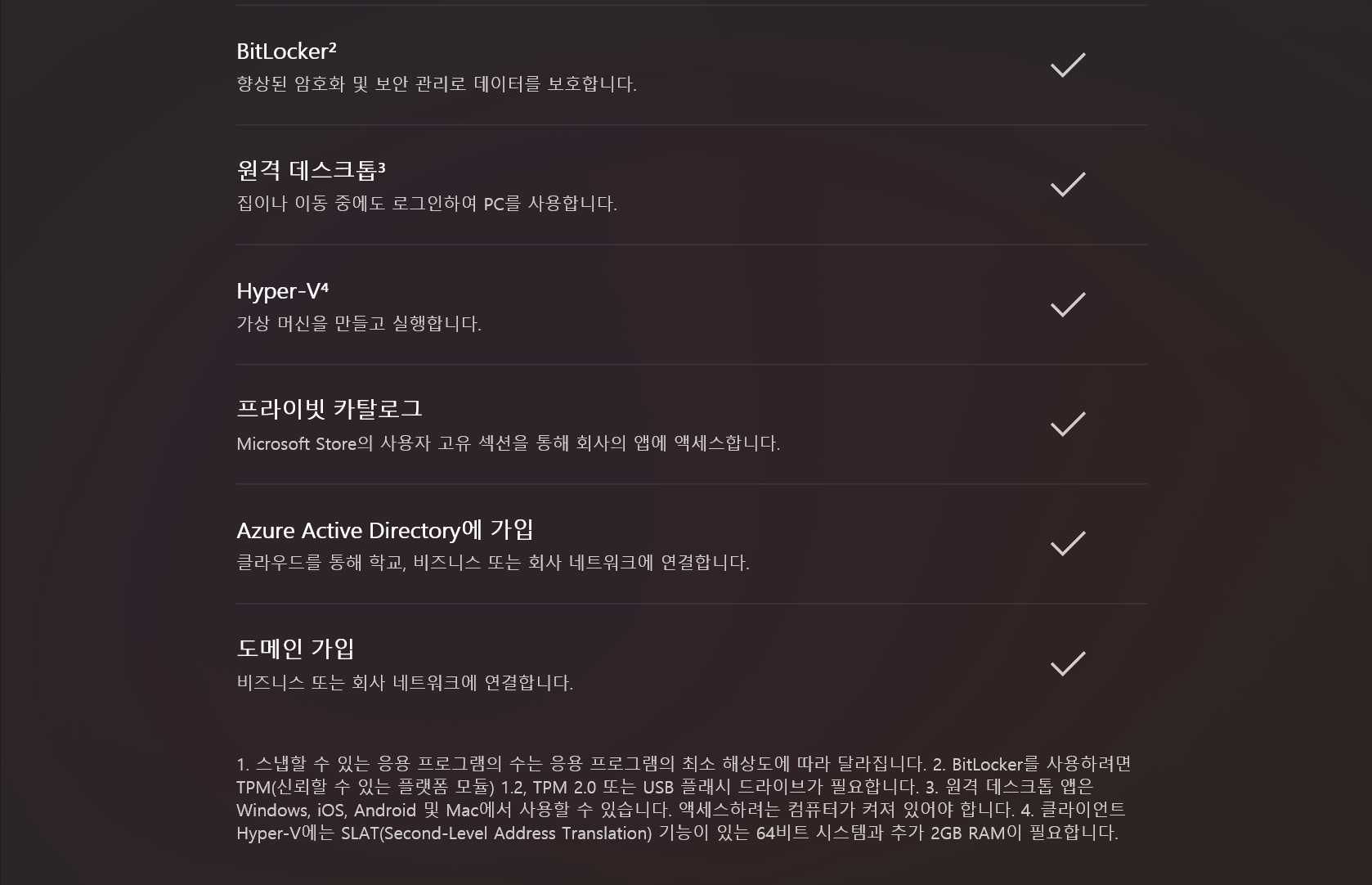 윈도우 Home과 Pro의 차이점