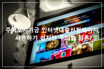 주택도시기금 인터넷대출신청페이지
