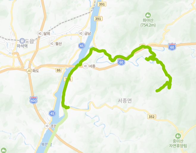 양평-88-2번-버스-노선-지도