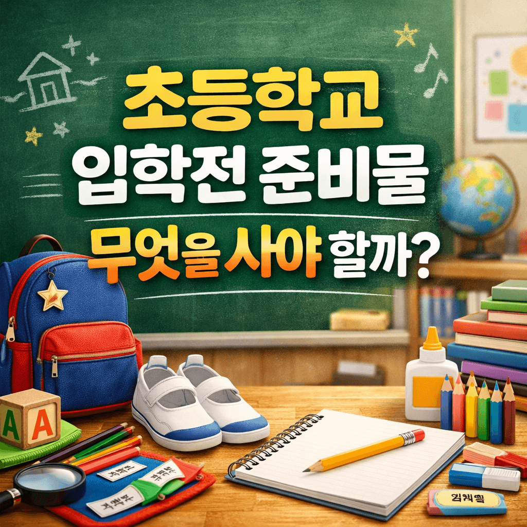 예비 1학년 부모 필독! 초등학교 입학전 준비물 최신 트렌드 총정리