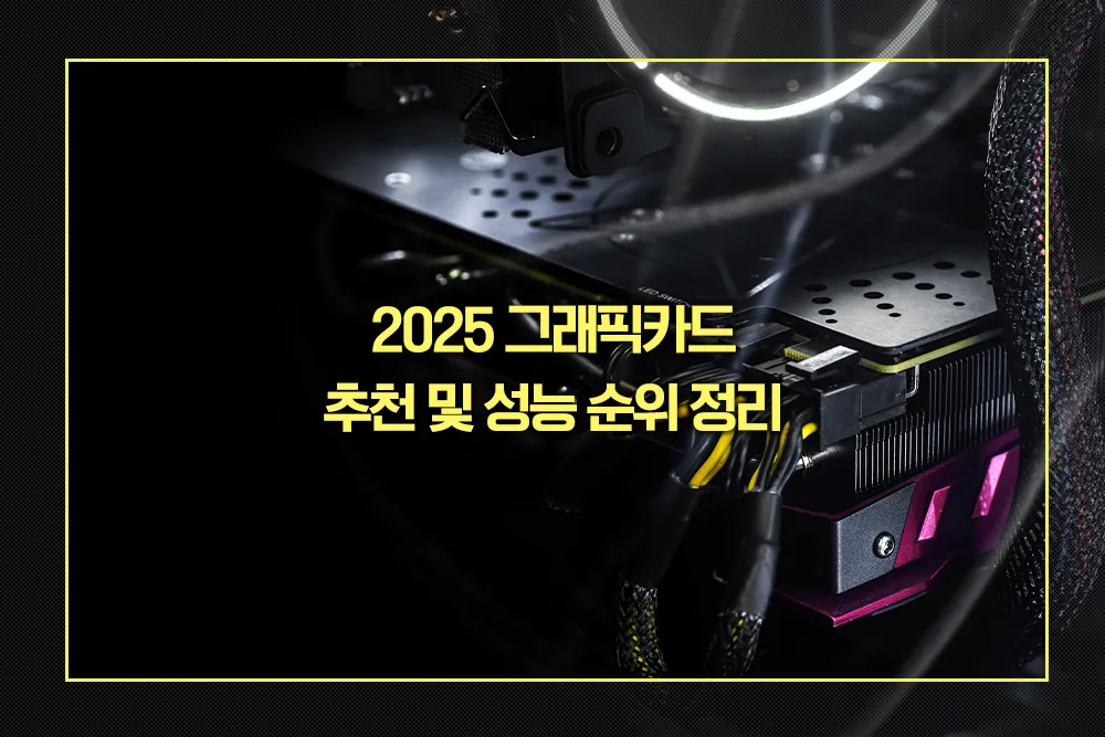 2025 그래픽카드 추천 성능 순위