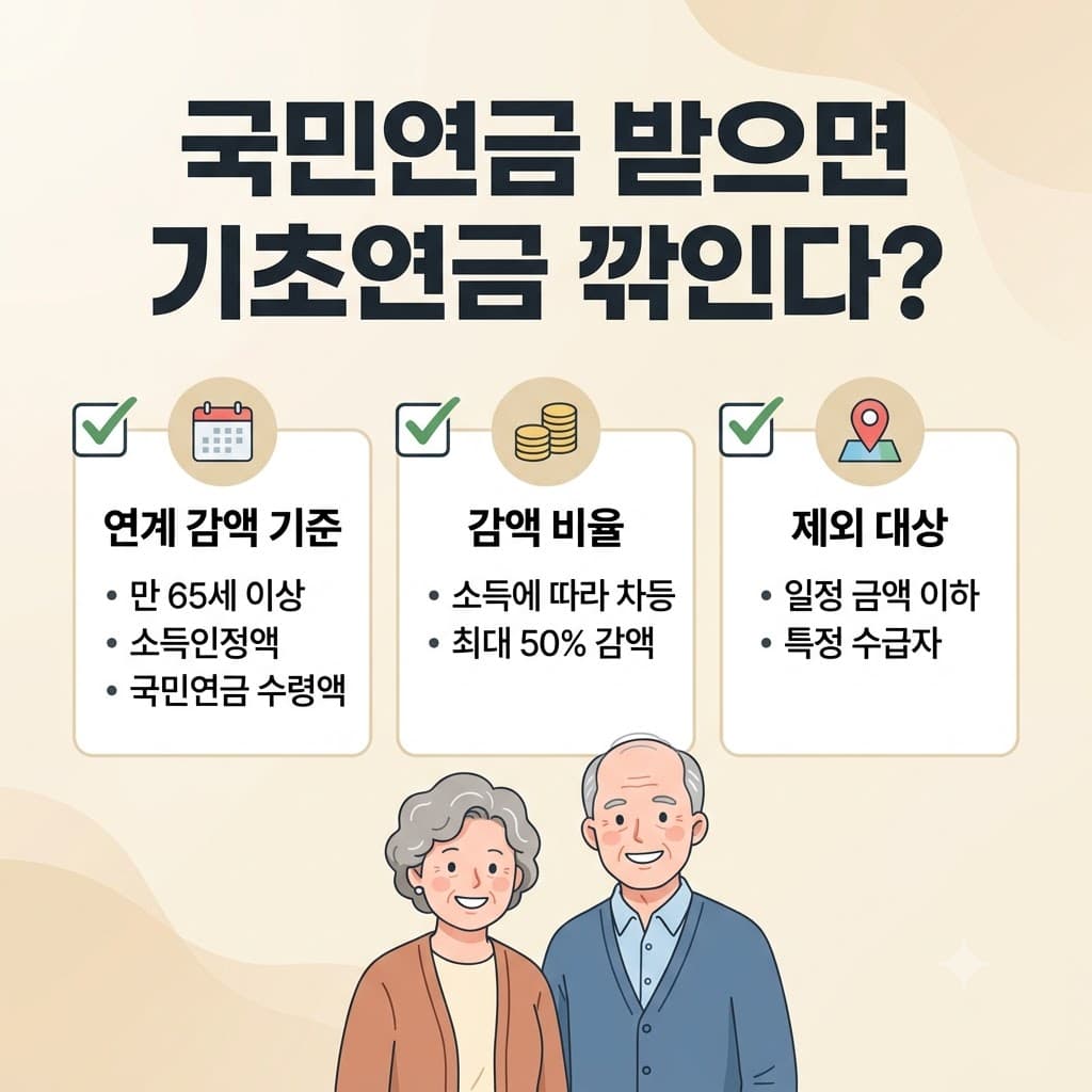 국민연금 받으면 기초연금 깎인다 연계 감액 월 52만원 기준 2026