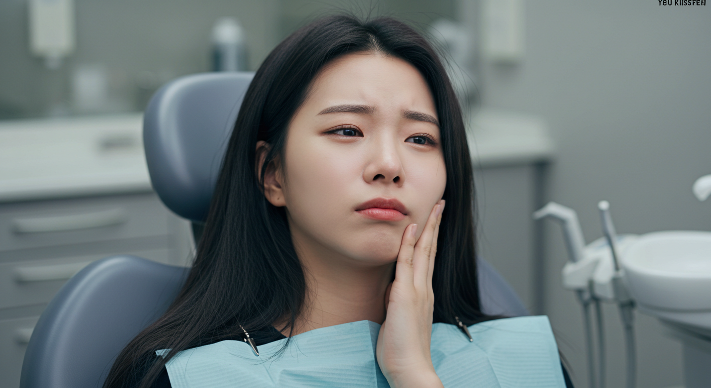 치아통증, 크라운문제