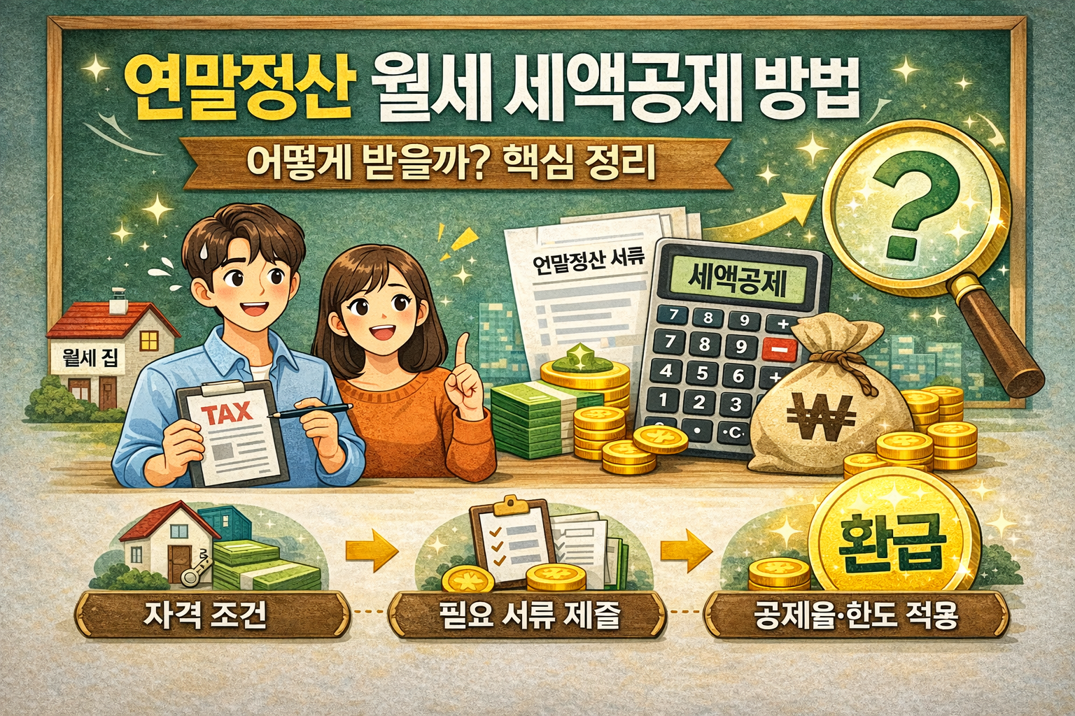 연말정산 월세 세액공제 방법 어떻게 받을까?