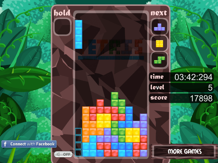 일자-블록을-빈칸에-맞추고-한번에-4줄을-제거하는-화면