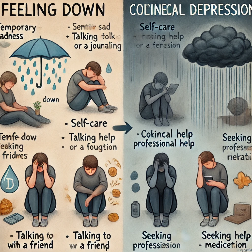 우울감과 우울증, 헷갈리는 감정의 차이와 대처 방법