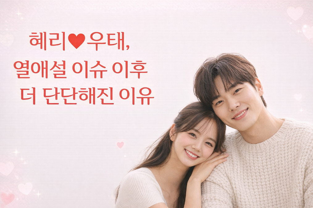 혜리&hearts;우태 열애설 후 더 단단해진 진짜 이유