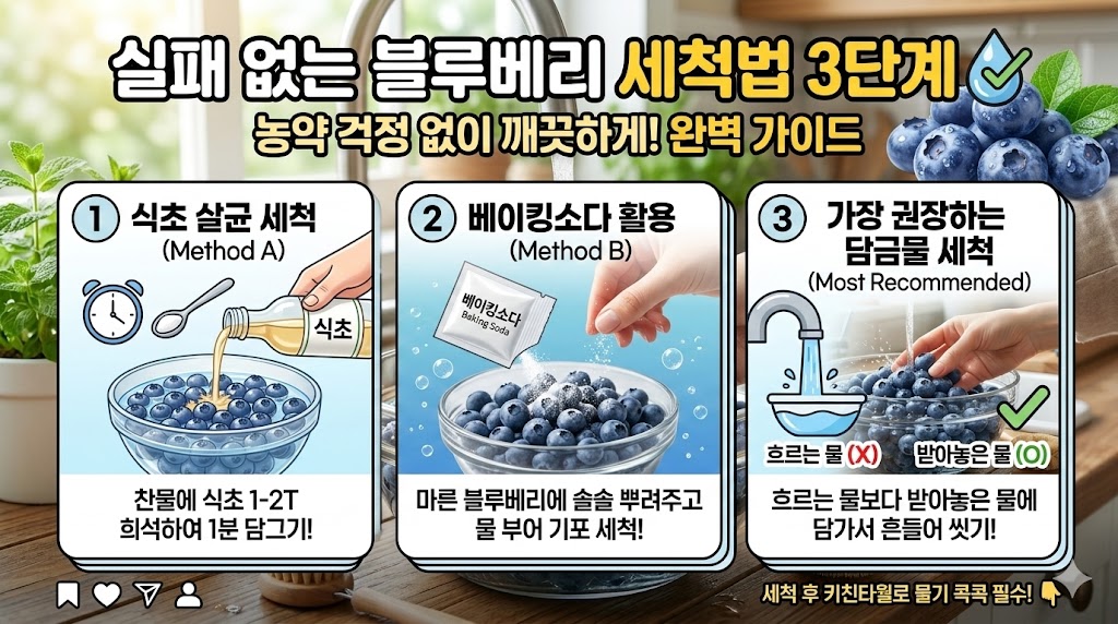 블루베리 씻는법